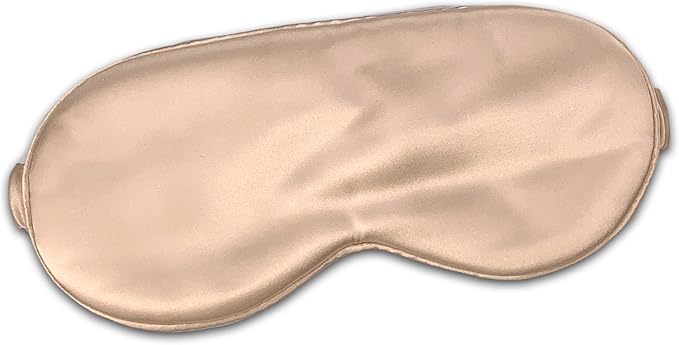 CELESTIAL SILK 100% Silk Sleep Mask for Women with Silk Covered Elastic Strap, Eye Mask for Sleeping (One Size, Taupe)