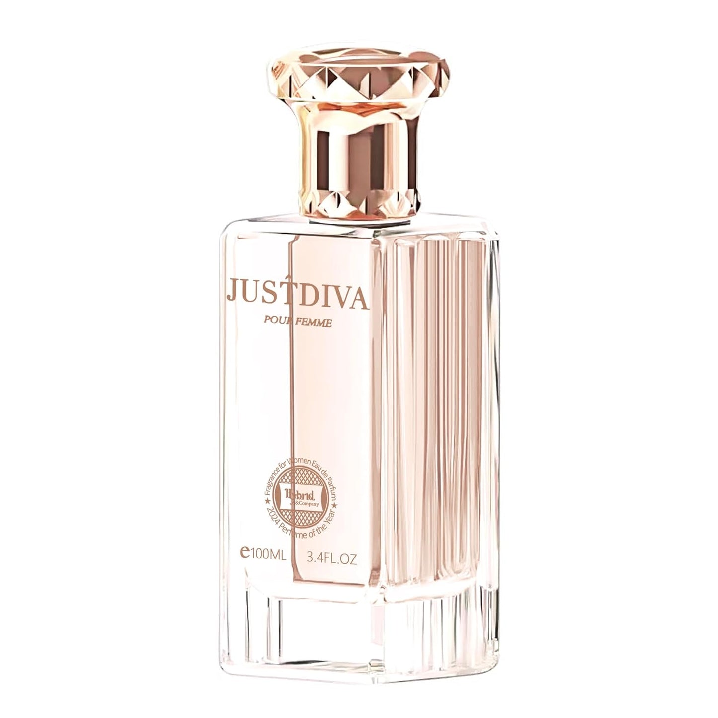 Hybrid & Company Women Justdiva Pour Femme Eau De Parfum Vaporisateur Natural Spray 3.4 Fl Oz
