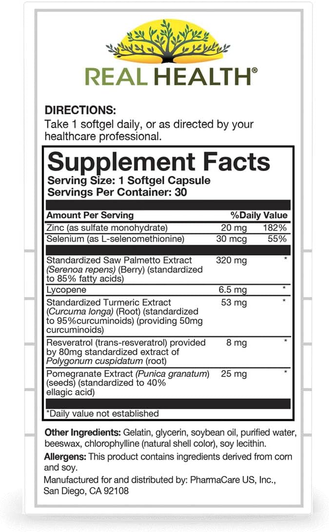 Real Health Prostate Complete 30 Count