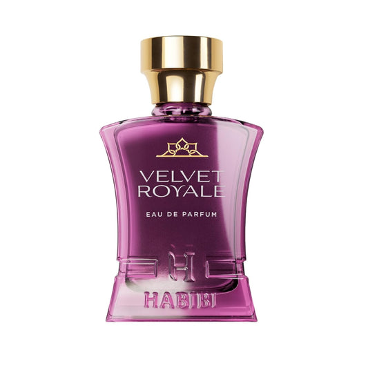 H HABIBI Velvet Royale Arabian Perfume for Women – 2.5 oz (75ML) Long Lasting Women's Fragrance, Fruity Floral Scent with Plum, Violet, Vanilla & Oud Notes