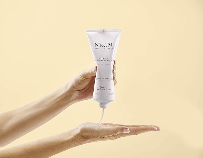 Neom- Great Day Magnesium Body Butter, 200ml | Mandarin & Wild Mint | Cream Moisturiser With Essential Oils | Nourish & Soften | Fresh & Zesty