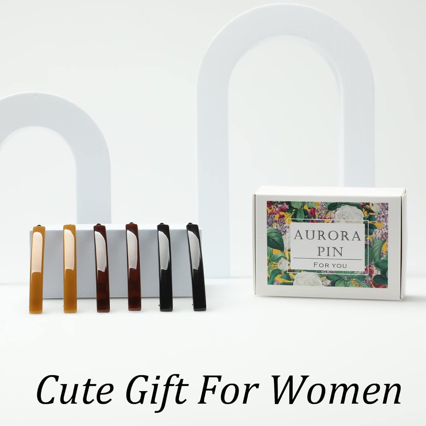 12pcs Hair Barrettes Set for Women and Girls, Hair Clips for Thick Thin Fine Hair, Non-metal Hair Accessories, Non-Slip Grip Handmade Snap Hairpin, BPA Free (LY15)