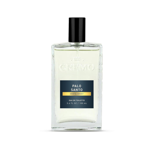 Cremo Cologne For Men - Palo Santo Mens Cologne Spray, A Combination of Bright Cardamom, Dry Papyrus and Aromiatic Palo Santo, Multi-Layered Signature Men's Fragrances, 3.4 Fl Oz