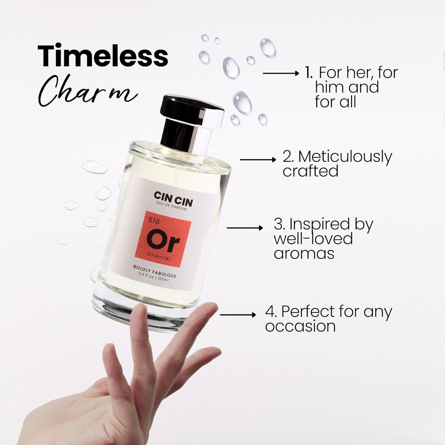 Cin Cin Noir Opium Perfume - Oriental 515 EDP 100ml Inspired by Y. Blk Opium - Paraben-Free, Concentrated, Long Lasting - Coffee, Jasmine, Orange Blossom & Vanilla Eau de Parfum Blend for Women & Men