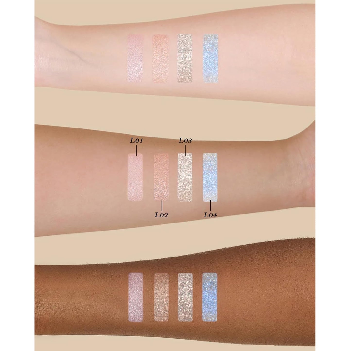 Flower Knows Little Angel Embossed Highlighter - Moonlight White Highlighter Powder,Long-Lasting Moonlight Glow,Creamy White&Subtle Warm Shimmer,Velvet & Weightless Finish(L03 Chanting Anthem)