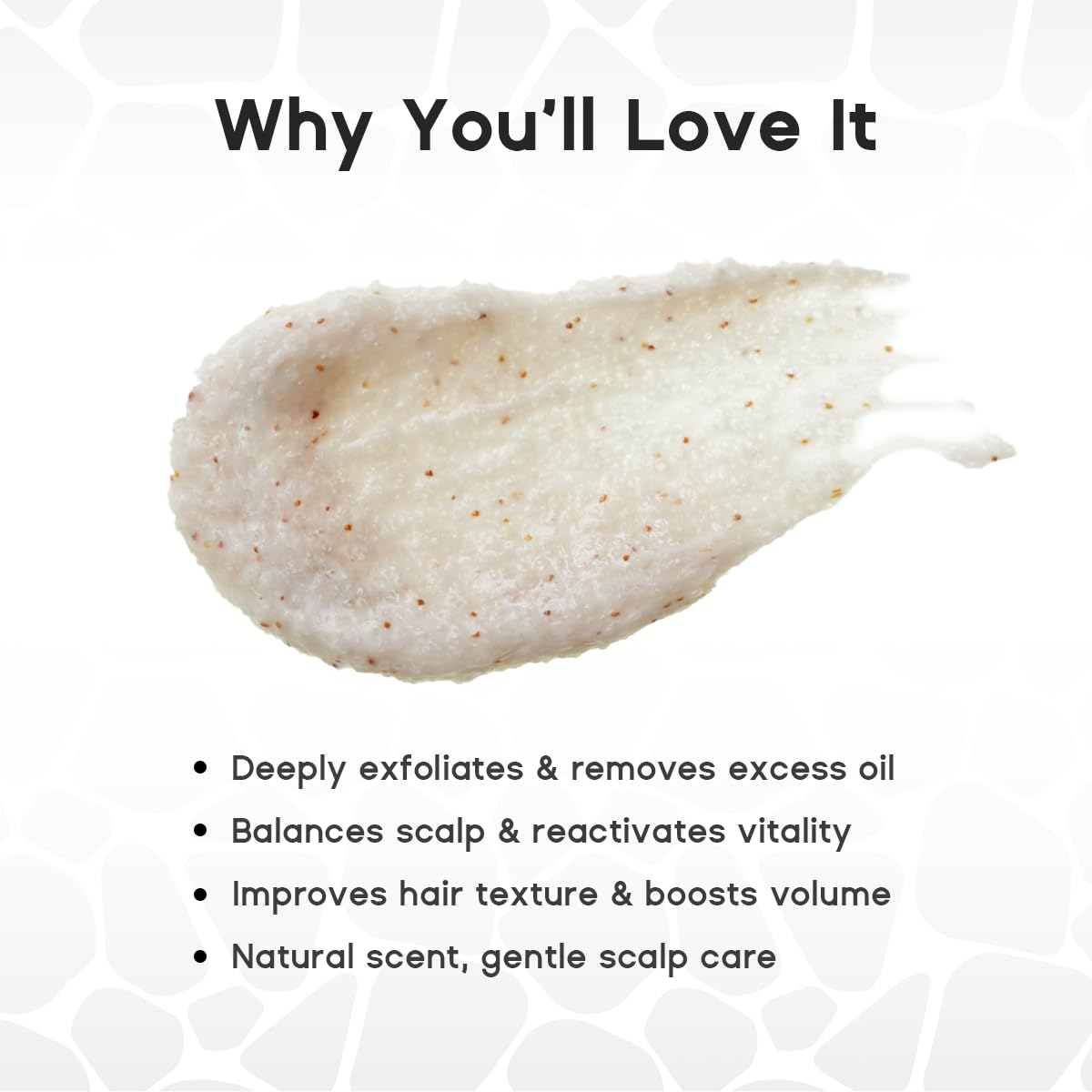 HALOVIDA Sea Salt Rosemary & Mint Scalp Scrub, Clean Silicon Oil-Free, Itchy Relief Scalp Treatment for Dandruff, Gently Exfoliator Cruelty-Free, Relieves Dryness, Promotes Hair Growth