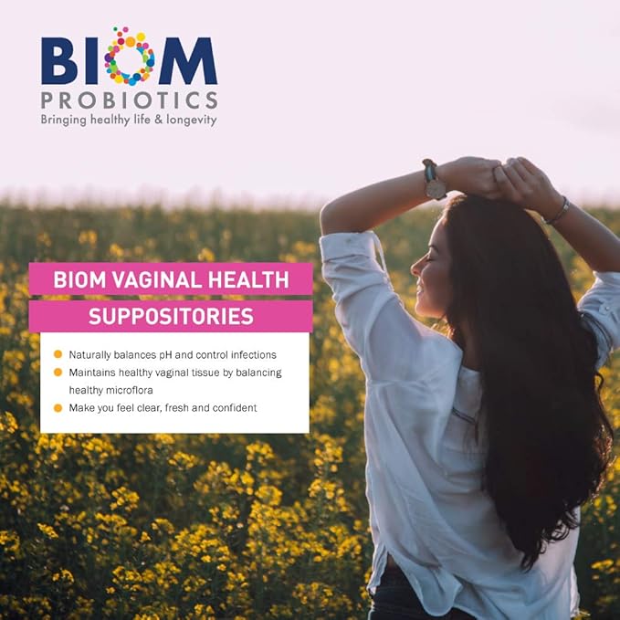 Biom Vaginal Probiotic Suppository: Natural Vaginal (5 Count)