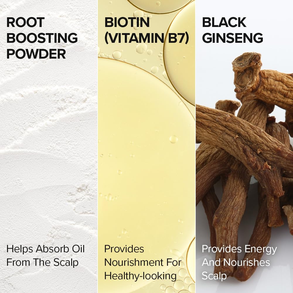 I DEW CARE Tap Secret Dry Shampoo Powder with Biotin - Tap Secret Original | Strengthening & Volumizing, Refillable, Travel size, Non-aerosol, Brunette, Korean Ginseng, Stocking Stuffers, 0.24 Oz