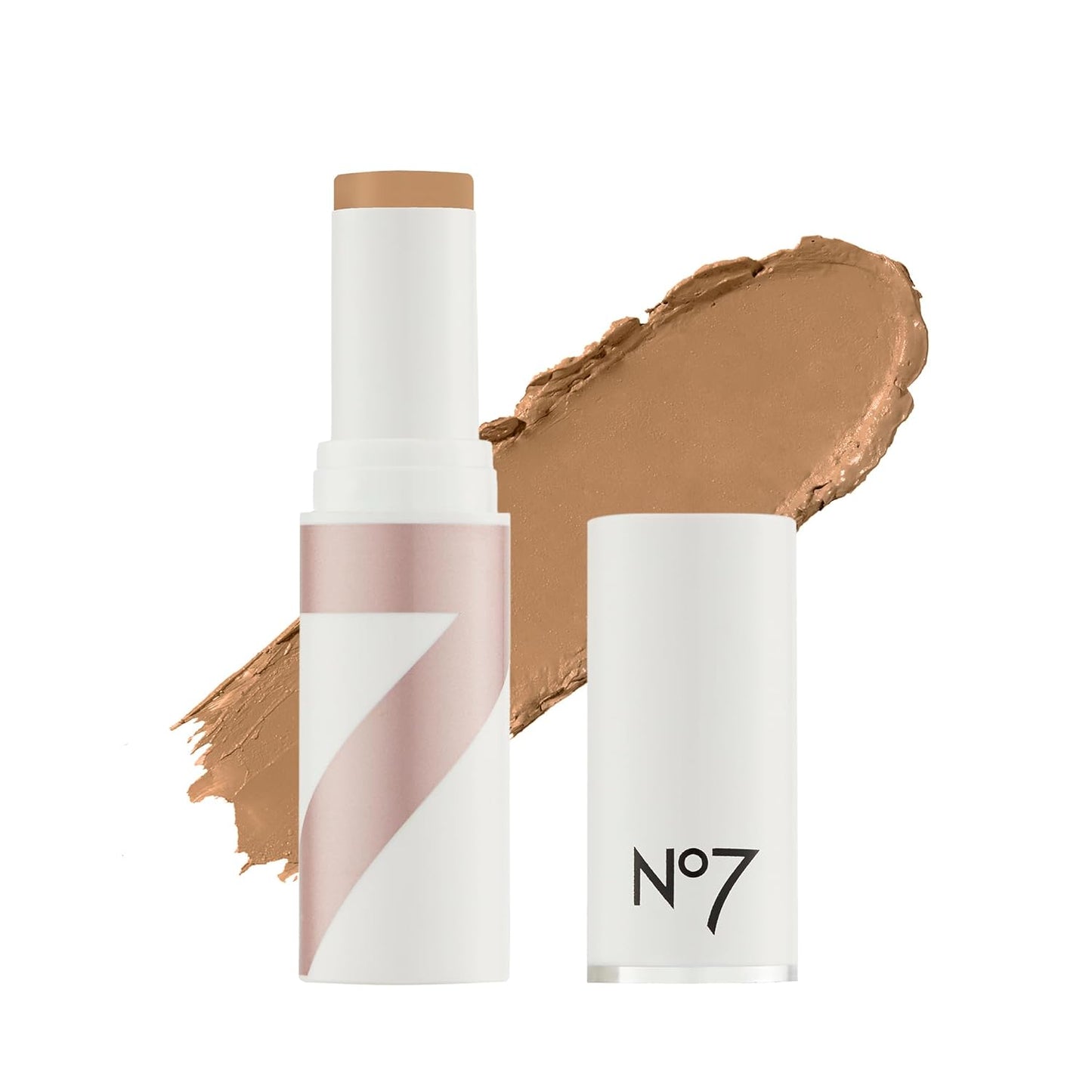 No7 Stay Perfect Foundation Stick - Deeply Honey - Non-Drying Makeup Foundation with Hydrating Squalene - Coverage for Up to 18 Hours (10g)