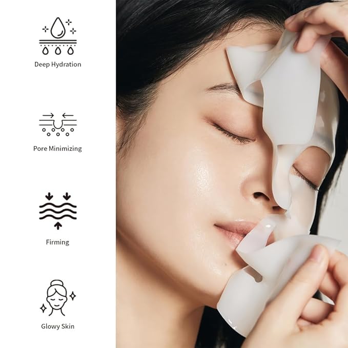 Deep Collagen Lifting Mask,Hydrating Overnight Collagen Face Mask,Facial Sheet Masks with Low Molecular Weight Collagen for Lasticity, Firming,And Moisturizing (1pc)