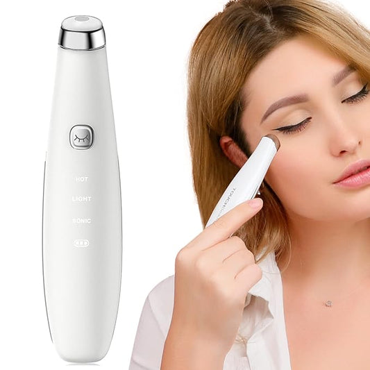 TOUCHBeauty Eye Massager Wand with 40℃, Eye Cream Booster with Heat/Vibrαtion/Red Mode, Fine Lines Remover TB-1662