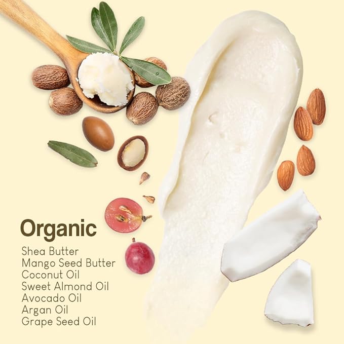 AKWAABA New Whipped Shea Body Butter (Gold Pineapple) - Moisturizes, Glows & Softens Skin | Natural Raw Shea Butter | For Dry Skin | 12 oz / 340 g