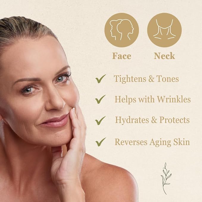 NutraVive Anti-Aging Night Serum – Tightening, Nourishing & Hydrating Face & Neck Serum, 1.7 Fl Oz – Overnight Skin Care Treatment for Fine Lines & Wrinkles – Collagen Boosting Facial Serum