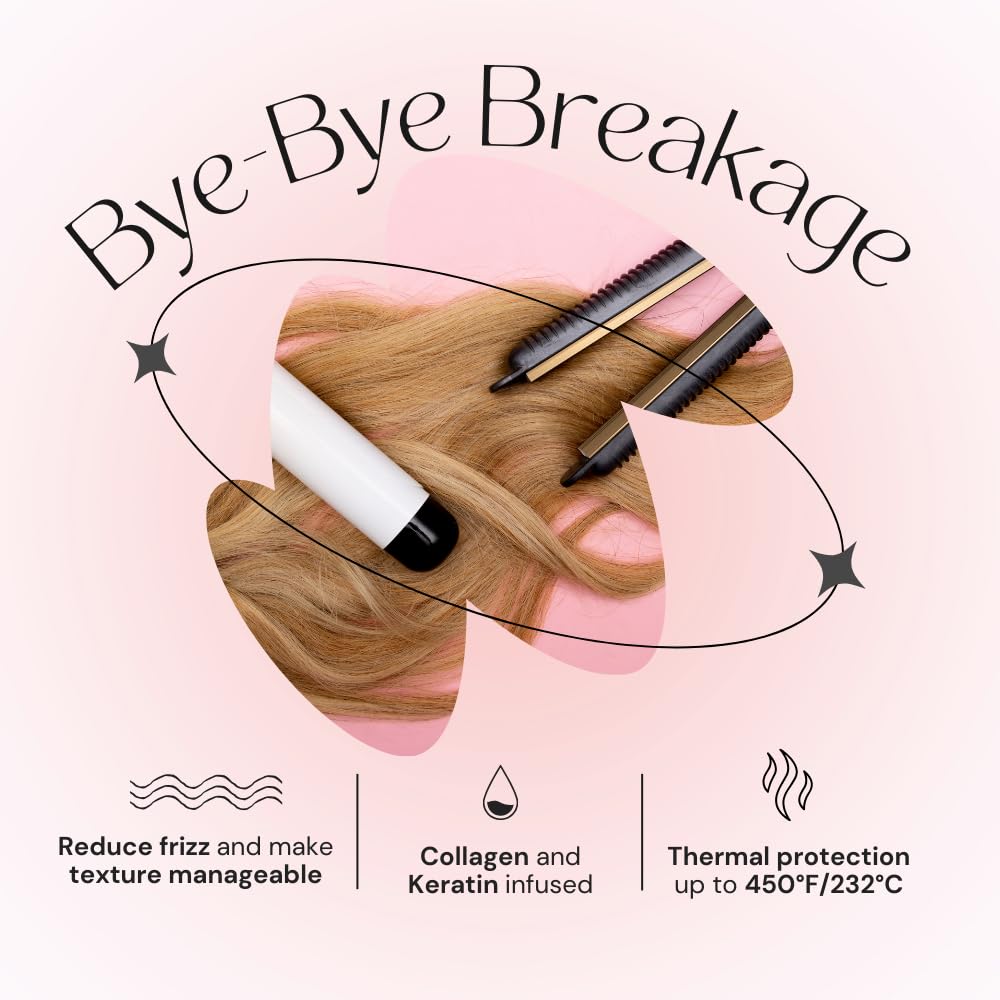 Simply Smooth Xtend Keratin Reparative Magic Potion Original Leave In Conditioner Detangler & Heat Protection Styling Spray Repair & Reduce Breakage Color Safe & Sodium Chloride Free 4 Oz.