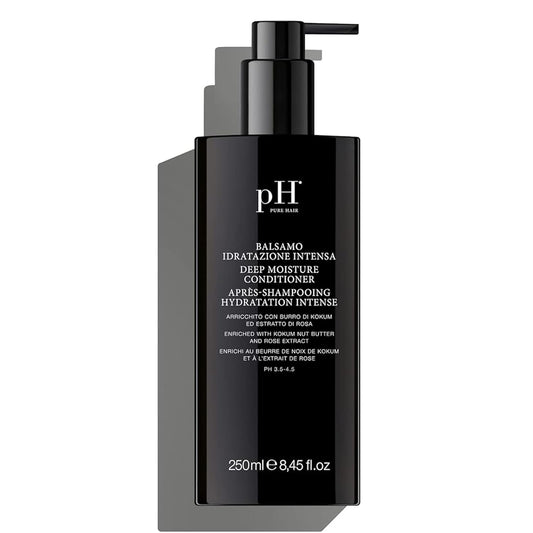 pH PURE HAIR Deep Moisture Conditioner - Intense Hydration for Dry, Damaged Hair - Deep Conditioning Treatment with Kokum Nut Butter & Rose Extract for Frizz-Free, Soft, Smooth Hair - 8.45 Oz