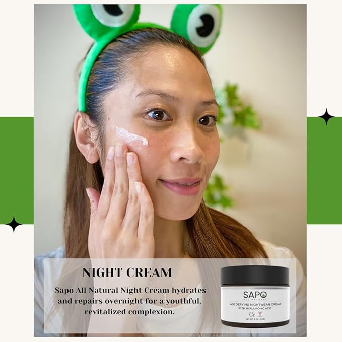 Night Cream for Face with Niacinamide, Hyaluronic Acid and Lavender Oil - Hydrating & Moisturizing Anti-Aging Facial Moisturizer