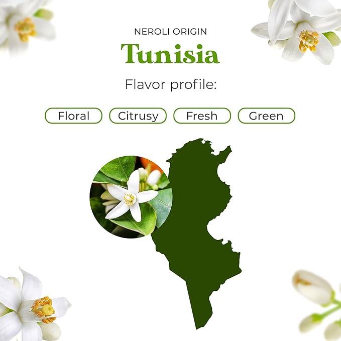 Sun Essential Oils - Neroli 4oz Bottle for Humidifier, Diffuser, Aromatherapy, Skin and Hair Care - Neroli Oil - Aromatherapy Oil