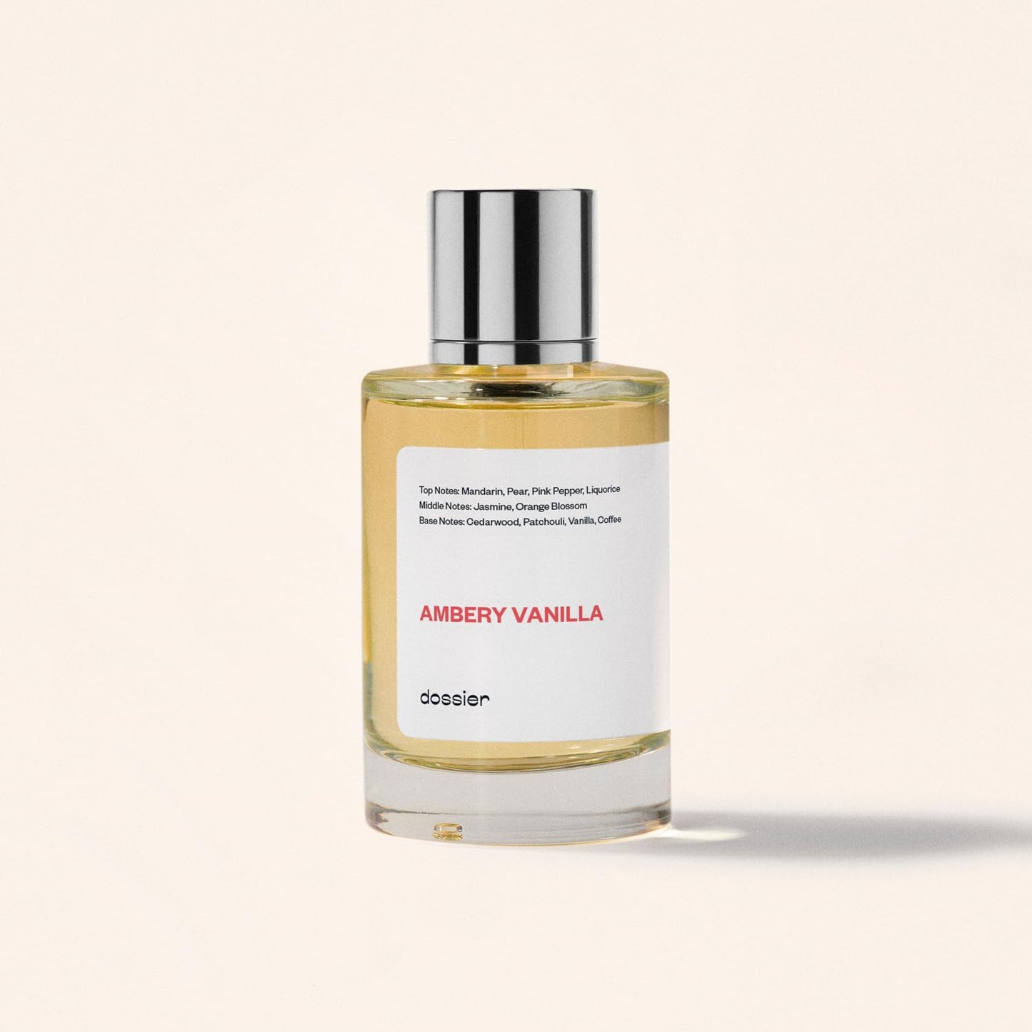 Dossier - Ambery Vanilla 3.4Oz (100ml) - Eau de Parfum - Inspired by YSL's Black Opium - Long-lasting Fragrance - Feminine