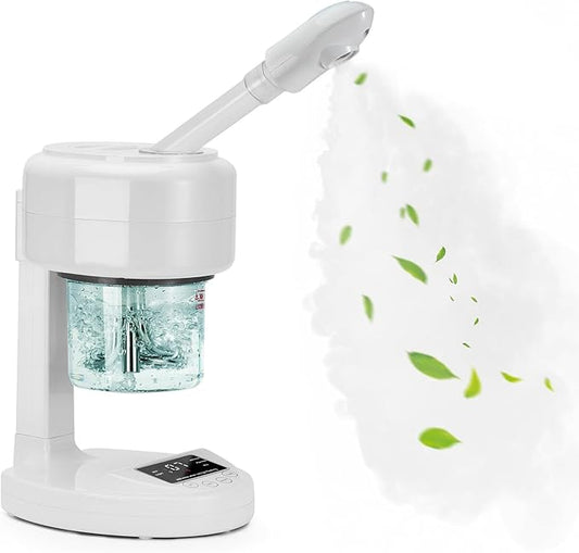 JOSTZHXIN Facial Steamer Nano Ionic Face Steamer with Extendable Arm,Portable Facial Steamer 360°Rotating Nozzle Esthetician Steamer for Personal Care at Home or Salon