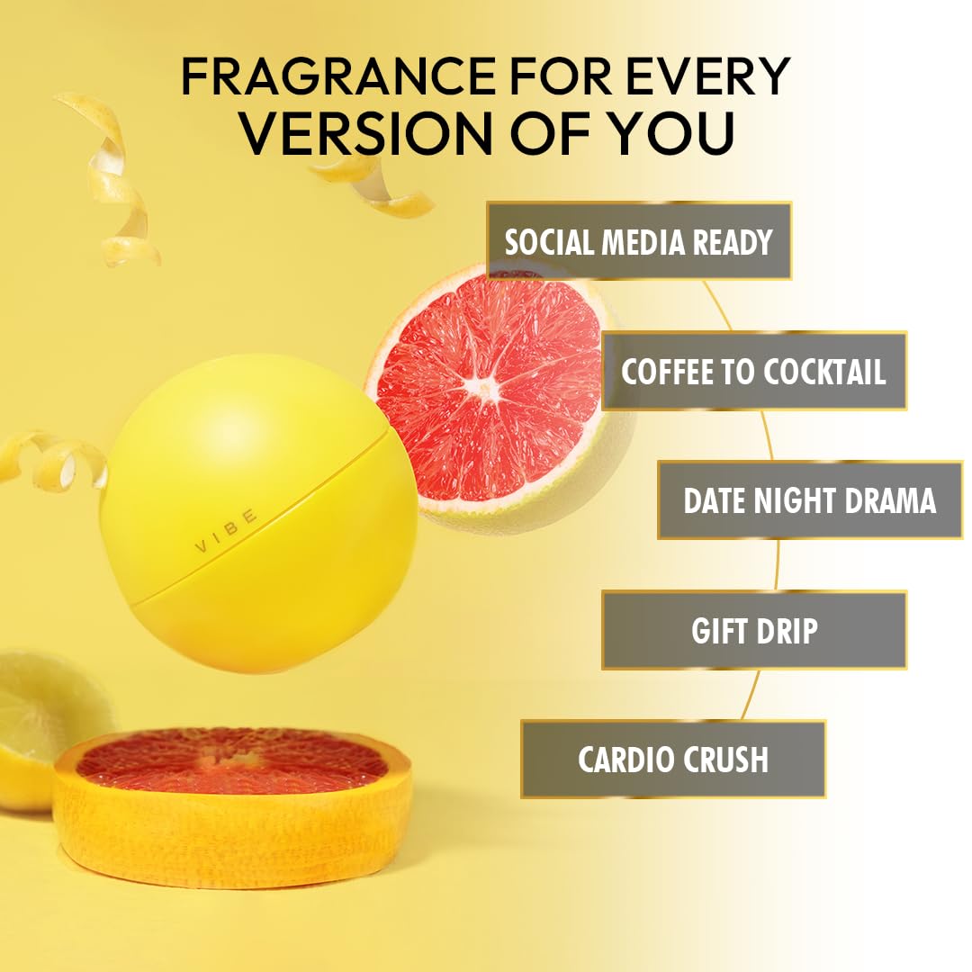 VIBE 75ml EDP Premium Long Lasting Fragrance | Luxury Intense Scent for Unisex | Affordable | Vegan | Cruelty Free | Skin Safe | Travel Friendly Perfume