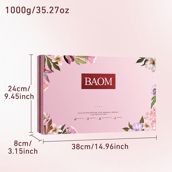 12 Pcs Moisturizing Facial Skin Care Set Skin Beauty Care Anti-Aging Skincare Kits With cleanser, toner, lotion, Essence, face cream, eye cream, Gift Sets Care Package For Women Mother