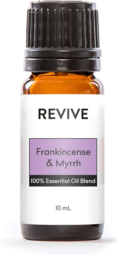 Frankincense & Myrrh 10mL Essential Oil Blend by Revive Essential Oils - 100% Pure Therapeutic Grade, for Diffuser, Humidifier, Massage, Aromatherapy, Skin & Hair Care