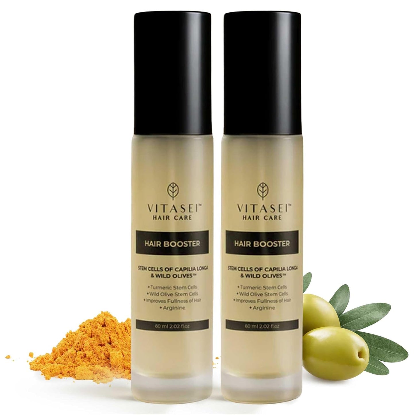 Hair Booster for Women & Men – Hair Revitalizing Serum with Capilia Longa & Arginine for Thick, Dry, Long, Damaged Hair – Peptide-Enriched Hair Tonic, 2 Fl Oz - Pack of 2