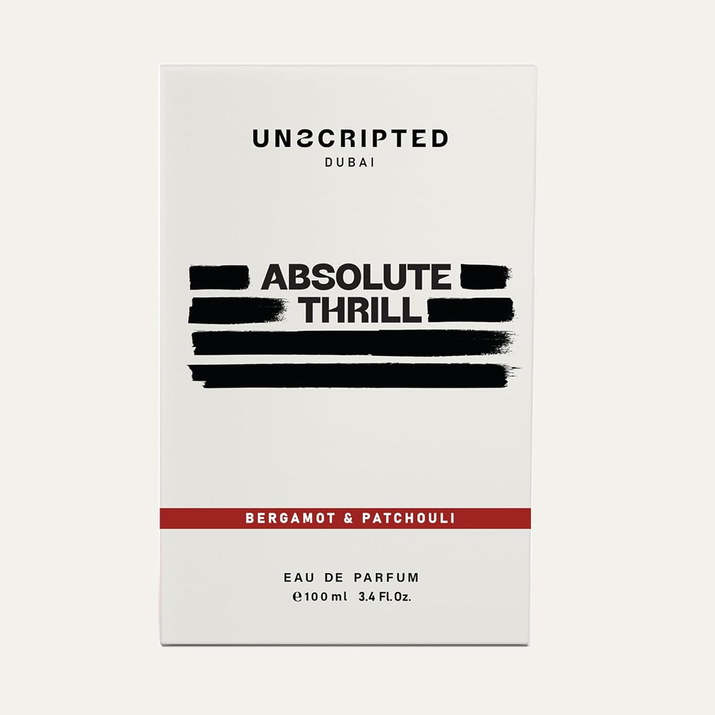 Unscripted. Absolute Thrill - Bold and Unique Perfume for Men - Long-Lasting Men Perfume with Bergamot, Patchouli, Blackcurrant and Ginger - 3.4 oz