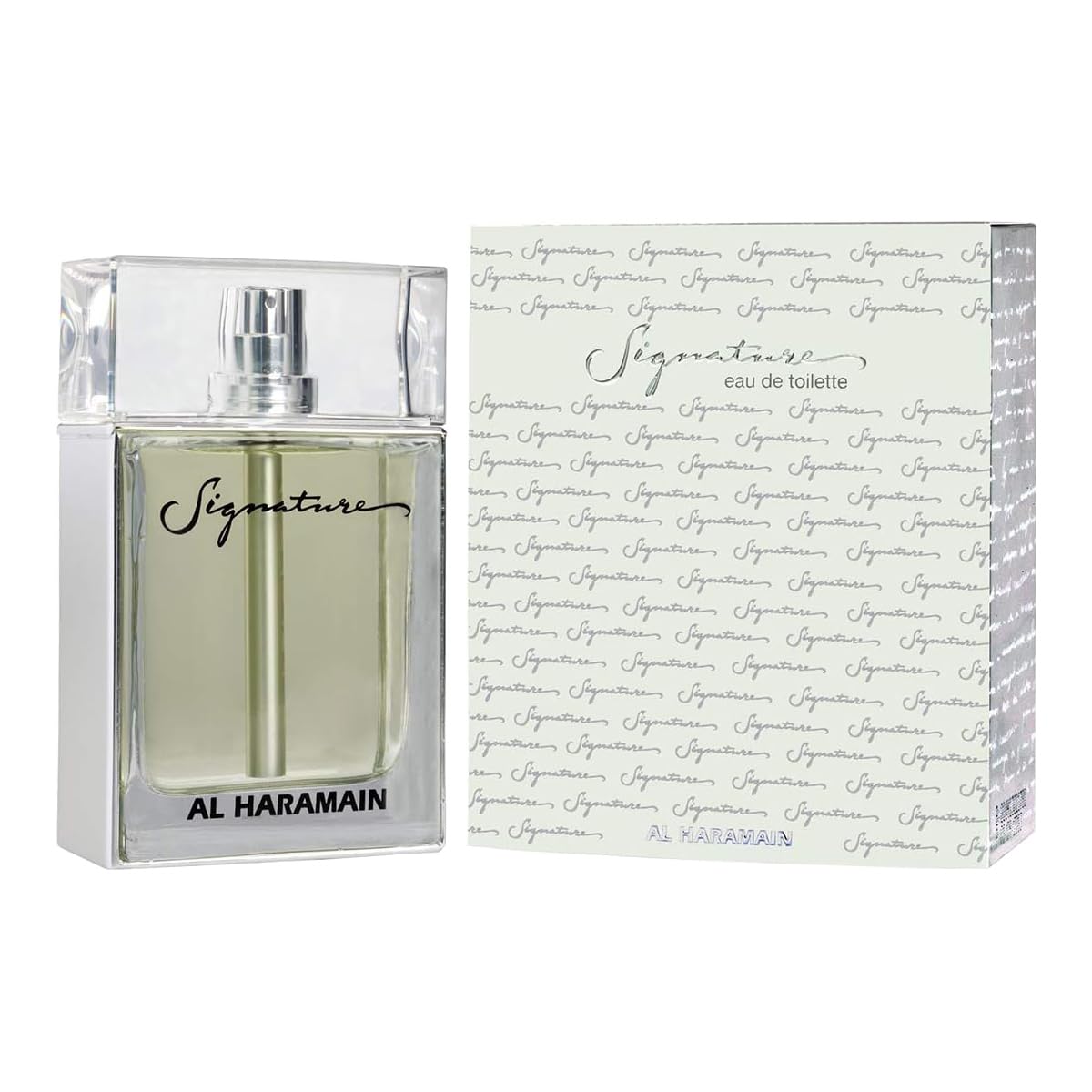 Al Haramain Signature for Unisex Arabian Perfume for Women & Men - Long Lasting Fragrance with Bergamot, Mandarin, Jasmine, Musk, Vanilla & Amber - Arabic Cologne - Eau de Parfum - 3.3 oz EDP Spray