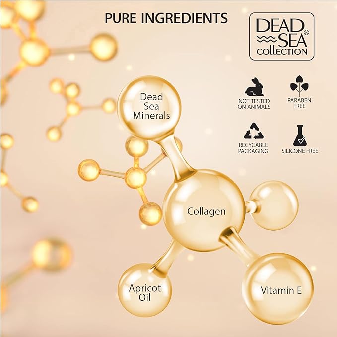 Dead Sea Collection Moisturising Night Face Cream with 3X Collagen – Anti Aging Nourishing Facial Moisturiser with Dead Sea Minerals and Vitamin E for Women and Men – All Skin Types (50 ml)
