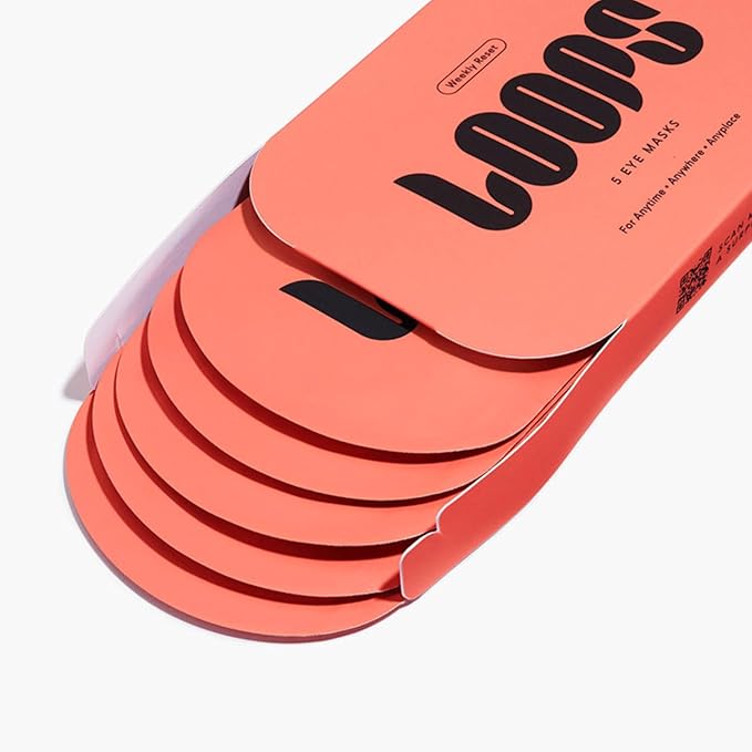 LOOPS WEEKLY RESET - Rejuvenating Hydrogel Eye Mask Kit - Brighten, Hydrate, Nourish and Help Reduce Wrinkles for Refreshed Eyes - Reduces Signs of Puffiness - For Resilient-Looking Skin - 5 Pc
