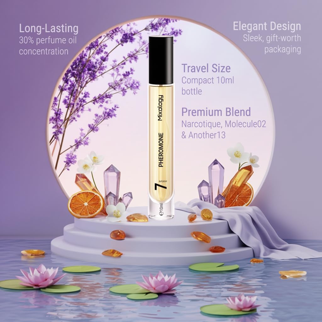 Pheromone Mixology Eau de Parfum – Mixture of Fleur Narcotique, Molecule 02, Le L.abo's Another 13 Unisex Perfume 0.34 Fl Oz (10ml)