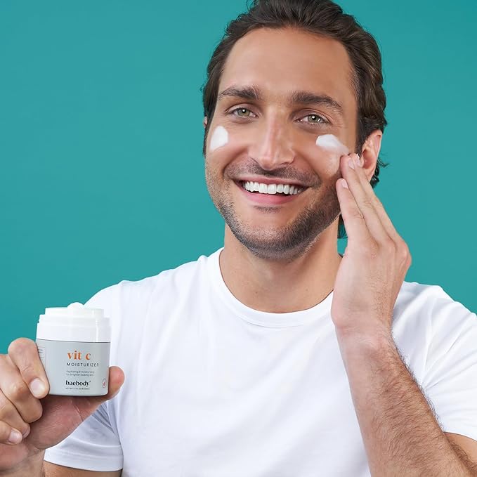 Baebody Made in USA Vitamin C Face Moisturizer - Brightening Vitamin C Cream Moisturizer with Jojoba Oil - Anti Aging and Hydrating (1.7 fl oz/50 ml)