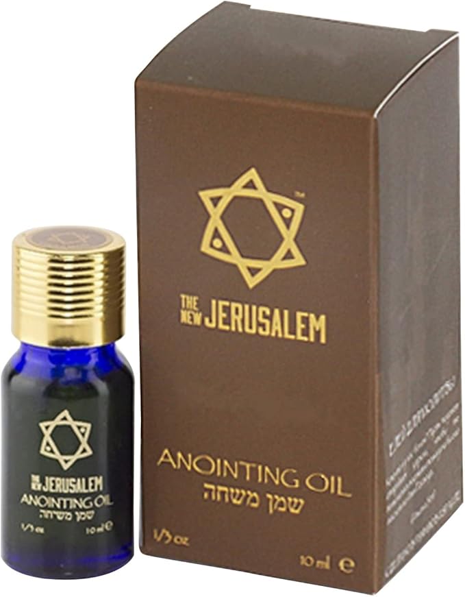 Holy Anointing Oil from Israel, Holy Spiritual Oils Bottles from Jerusalem Blessed, Handmade with Natural Ingredients and Blessed for Wedding Ceremony, Religious Use, 0.34 Fl Oz