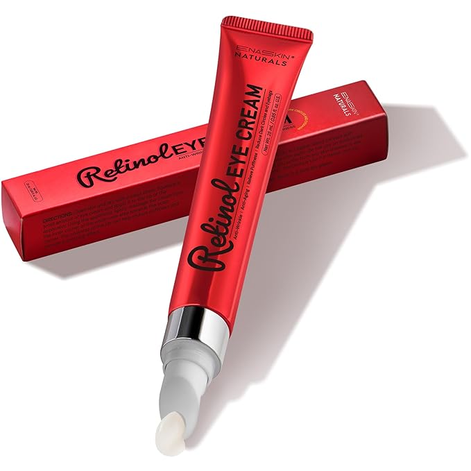 Retinol & Polypeptides Anti-Aging Eye Cream: Under Eye Treatment Reduces Wrinkles, Fine Lines, Dark Circles, Crow’s Feet & Puffiness – 0.85 Fl Oz