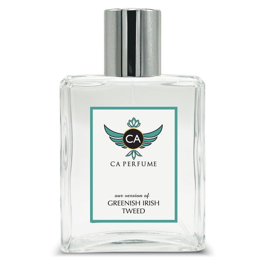 CA Perfume Impression of Greenish Irish Tweed For Men Replica Fragrance Dupes Eau de Parfum Spray Bottle 3.4 Fl Oz/100ml-X1