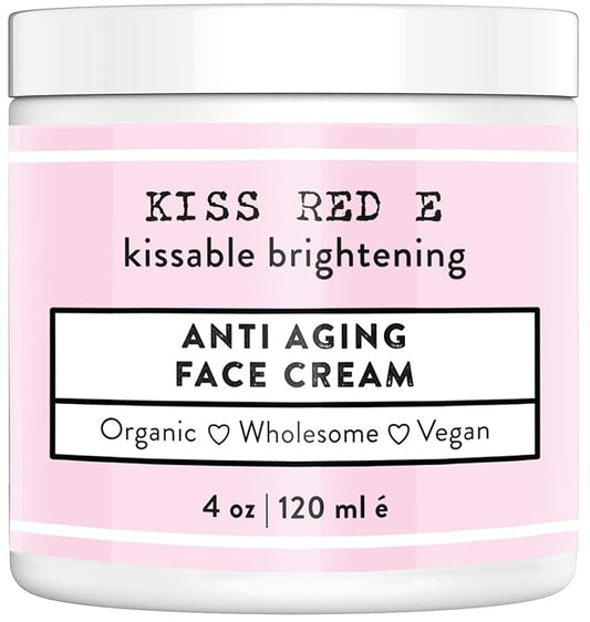 KissRedE Anti Aging Face Cream. Best Anti Wrinkle Cream Moisturizer For Face, Hands, Neck. Reduce Wrinkles, Fine Lines, Crows Feet, Puffy Eyes.