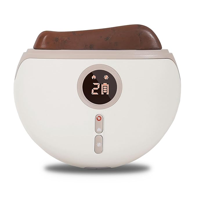 LUX1 Electric Gua Sha Facial Tools, Gua Sha Face Massager with 3-Level Heat & Vibration & 1000mAh Battery, Anti-Aging, Neck & Face Lift, Wrinkle and Puffiness Reduction