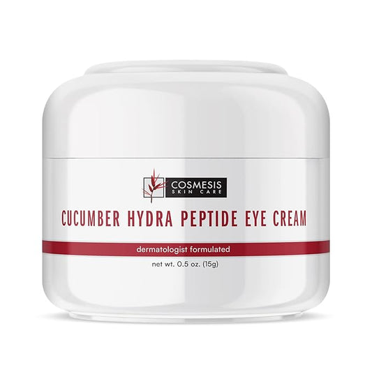 Cucumber Hydra Peptide Eye Cream - Minimize Fine Lines, Promote Smooth Skin & Protect Delicate Under-Eye Skin - 0.50 oz - Cosmesis