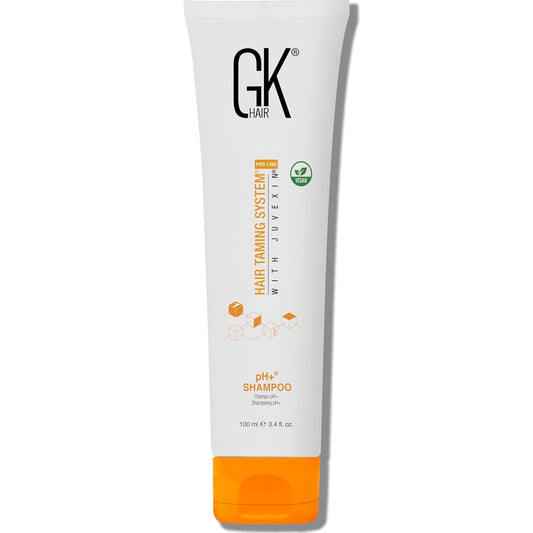 GK HAIR Global Keratin pH+ Pre-Treatment Clarifying Shampoo (3.4 Fl Oz/100ml) For Preps Hair Deep Cleansing,Removes Impurities -With Aloe Vera, Vitamins & Natural Oils All Hair Types Men and Women