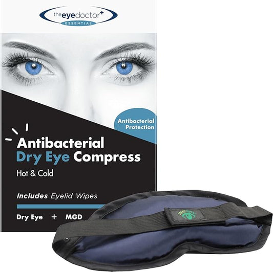 The Eye Doctor Hot Compress for Eye - Helps Dry Eye & Blepharitis - Reusable Eye Mask - Heated Eye Mask for Dry Eyes - Warm Compress for Dry Eyes - Heated Eye Mask for Stye