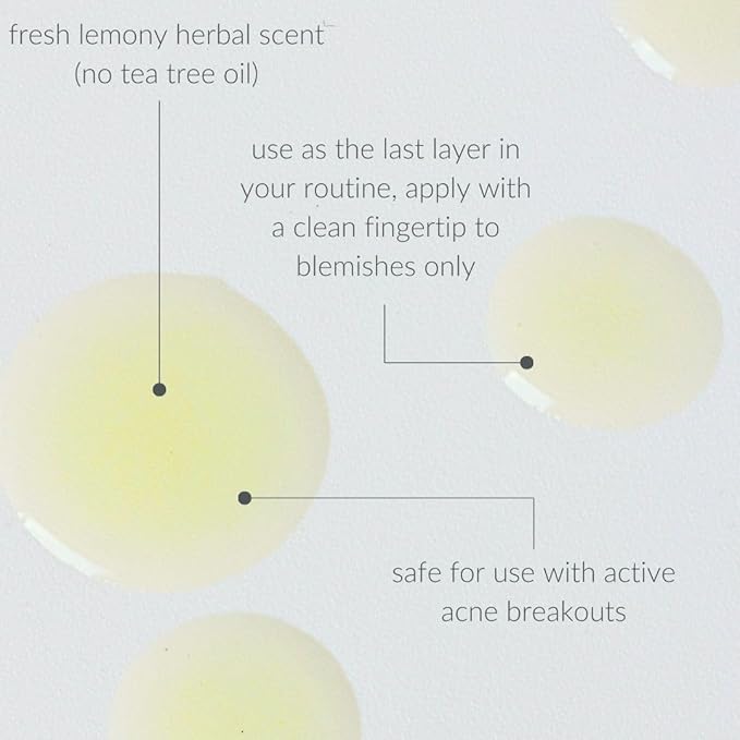 Osmia Skincare - Natural Spotless Blemish Facial Oil | Evening Primrose, Lavender, Cajeput, + Lemon Oils | Clarify, Cleanse | Clean Beauty For Healthy Skin (0.13 fl oz | 4 ml)