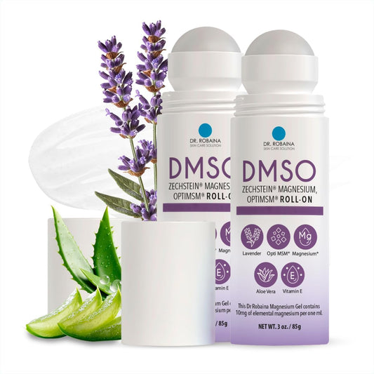 Dr. Robaina DMSO Lavender Roll-On | 99.9% Pure Pharmaceutical Grade with Arnica, Magnesium, Aloe Vera & Vitamin E | Made in The USA