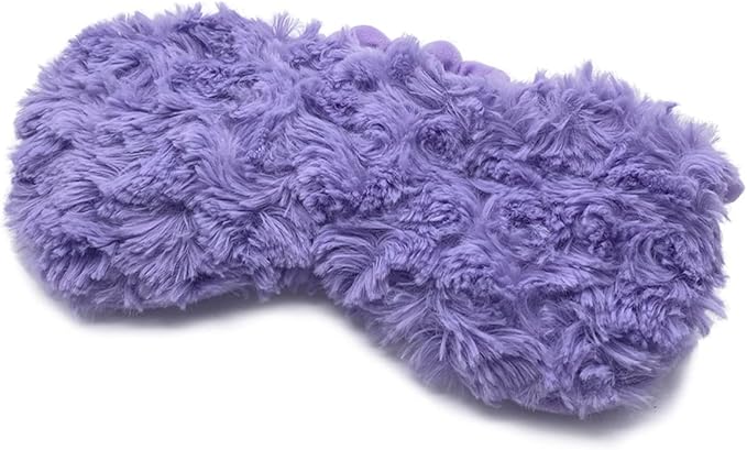 warmies Microwavable Eye Mask for Warmth & Comfort - Heating & Cooling Compress for Calming Relaxation - Weighted & Heated Eye Mask with Scented Lavender for Sleeping - Curly Purple