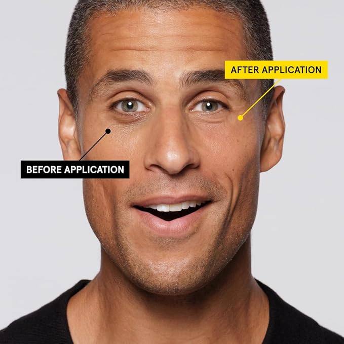 Lumin Instant Dark Circle Corrector for Men (Not A Concealer), Brightens Eyes, Reduce Dark Circles, Puffiness, Under Eye Men Makeup, Men's Eye Cream, Perfect for Medium-Deep Skin Tones, 20mL