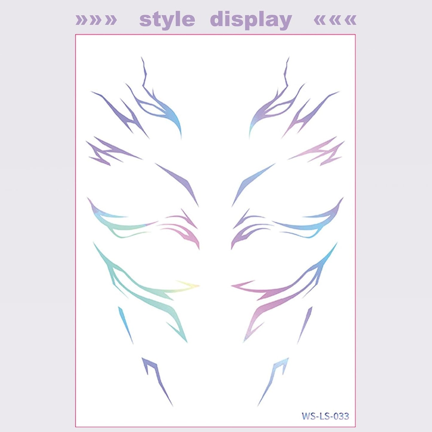 Temporary Tattoos,Cosplay Tattoos Stickers,Cosplay Accessories for Cosplay, Halloween and Party Makeup