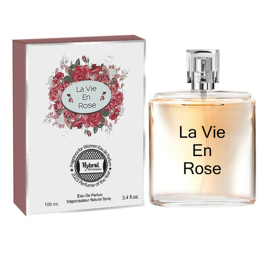 Hybrid & Company La Vie En Rose Natural Spray Fresh Floral Scent Eau De Parfum, 3.4 Fl Oz