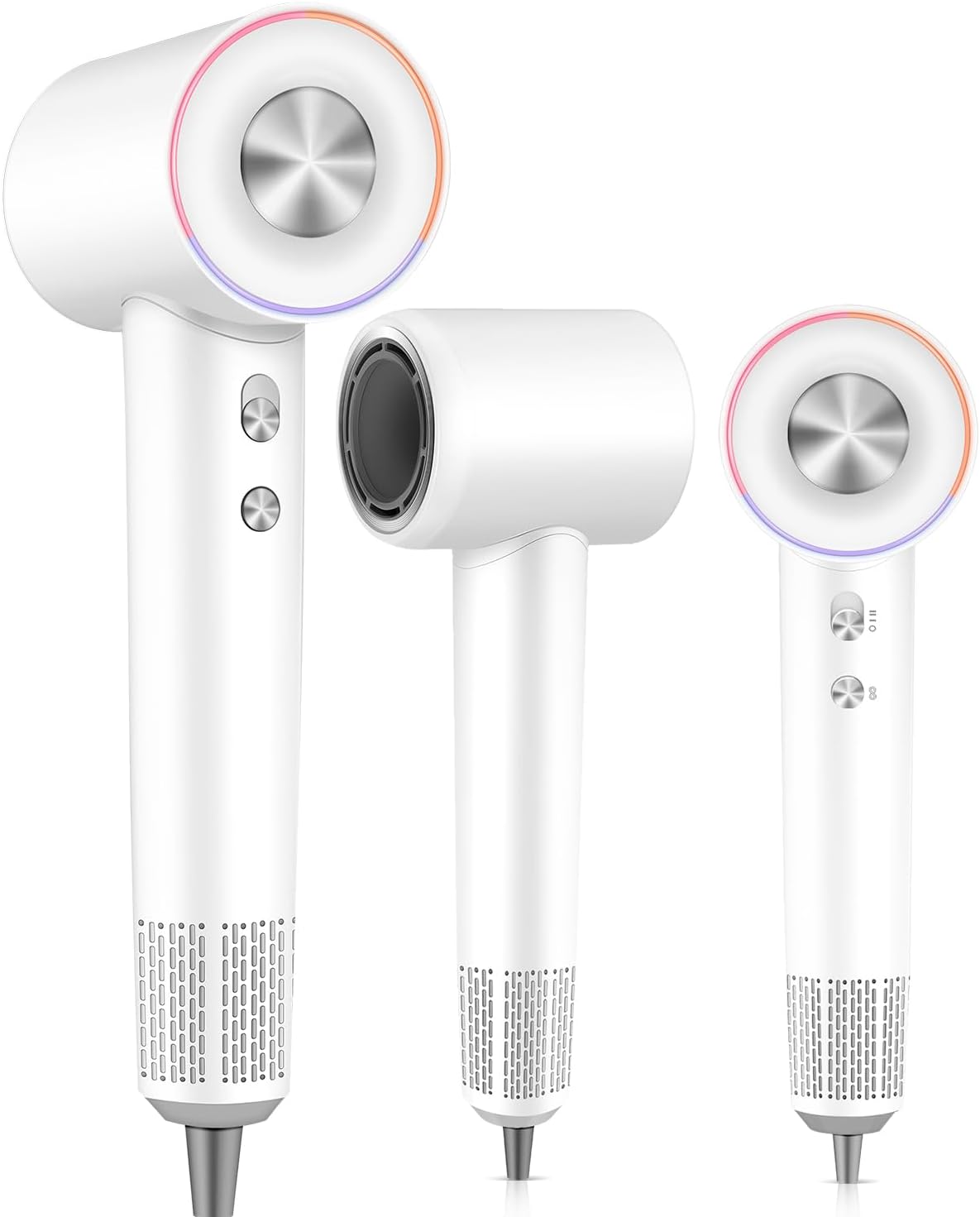 Professional High Speed Ionic Hair Dryer - 1 Min Fast Drying, 180000 RPM Blow Dryer 500 Million Negative Ions, No Heat Damage & Low Noise, Lightweight, Hairdryer with Magnetic Concentrator for Women