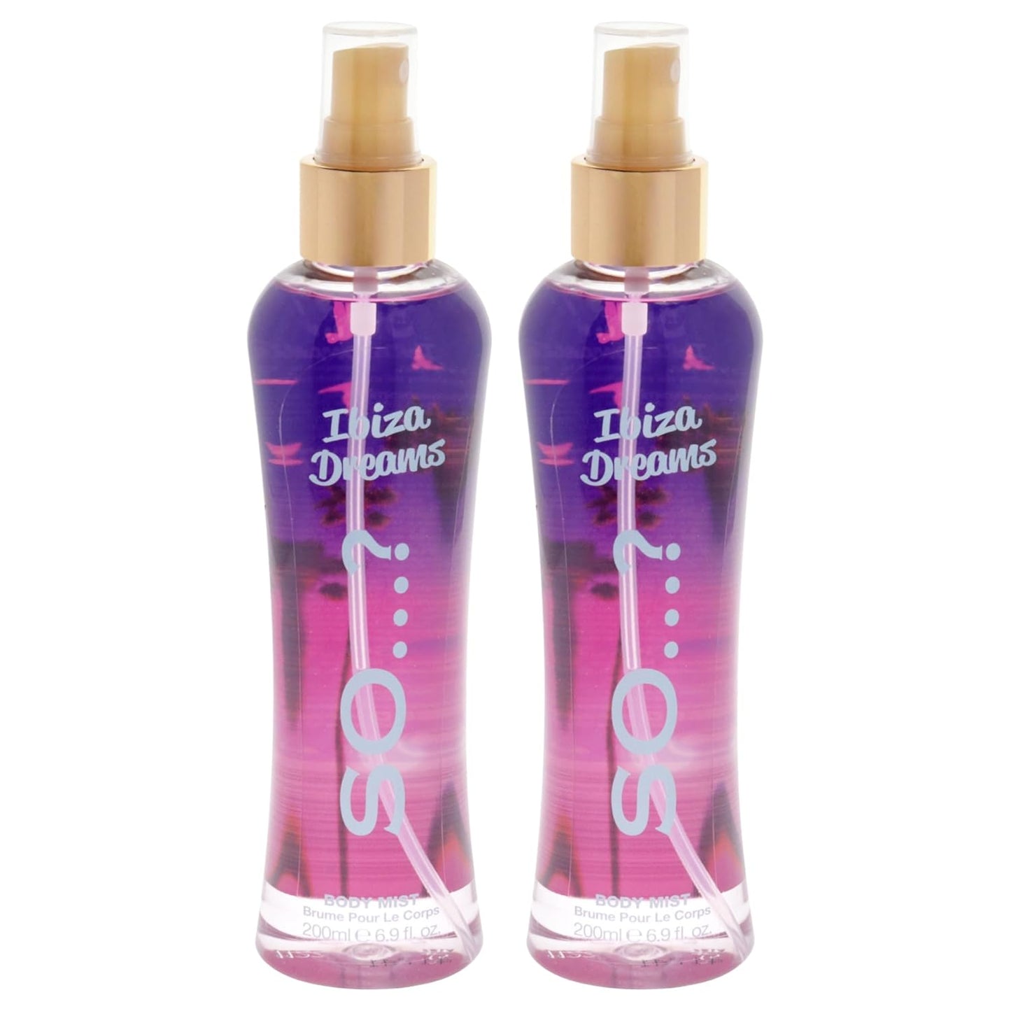So...? Ibiza Dreams Body Mist for Women - 6.9 oz Body Mist - Pack of 2