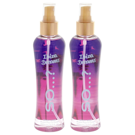 So...? Ibiza Dreams Body Mist for Women - 6.9 oz Body Mist - Pack of 2